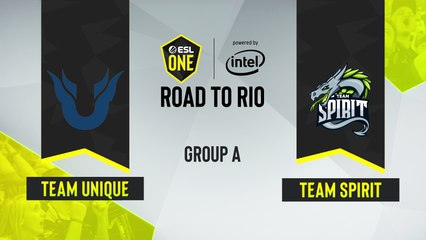 CSGO - Team Spirit vs. Team Unique [Dust2] Map 2 - ESL One Road to Rio - Group A - CIS