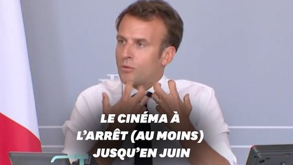 Cinéma : Macron annonce que les tournages ne reprendront pas avant fin mai