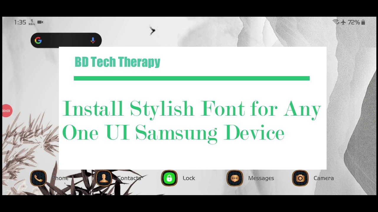 Install Stylish Font for Any One UI Samsung Device