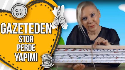 Gazete Kağıdından Stor Yapımı