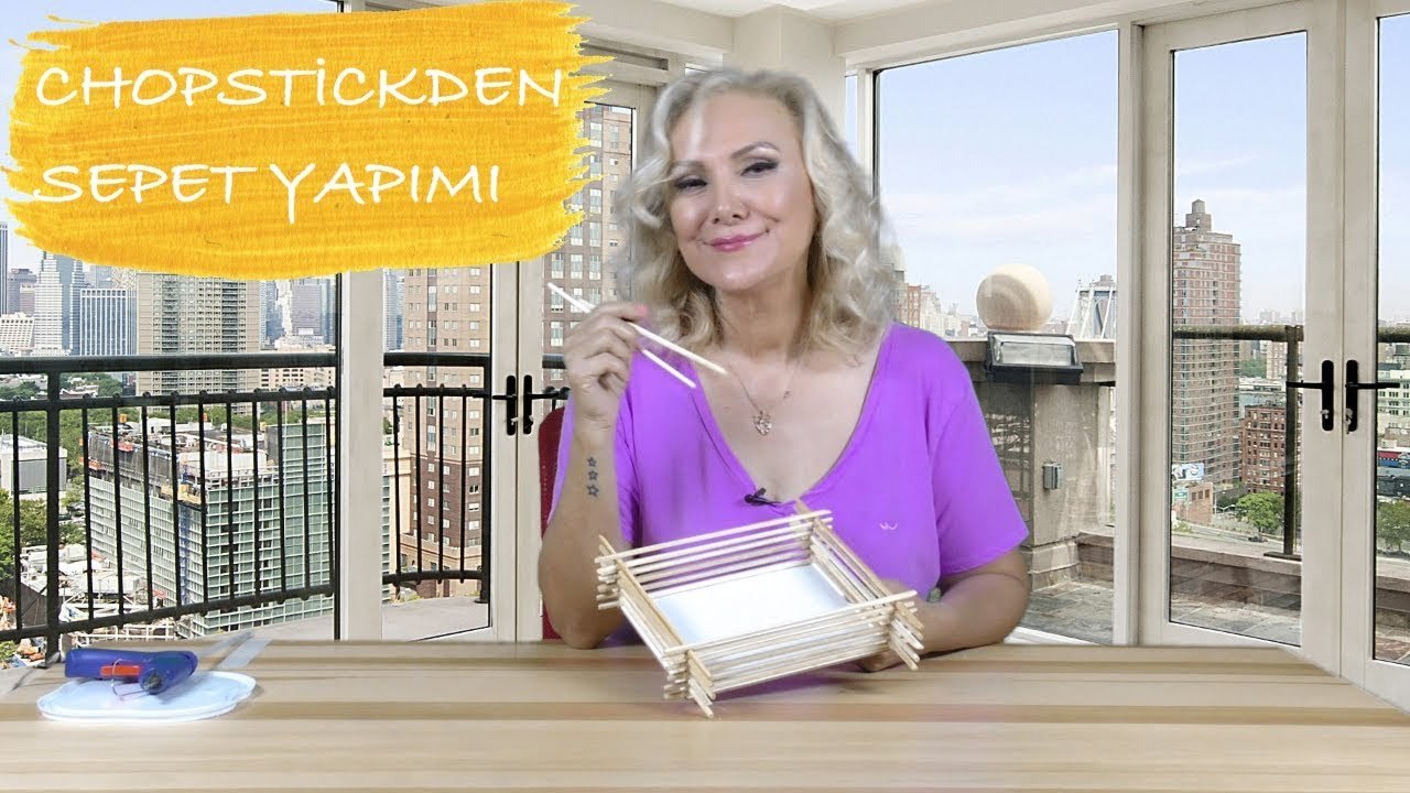 Suşi Çubuğu ile Ekmek Sepeti Yapımı / Making Bread Basket With Chopsticks