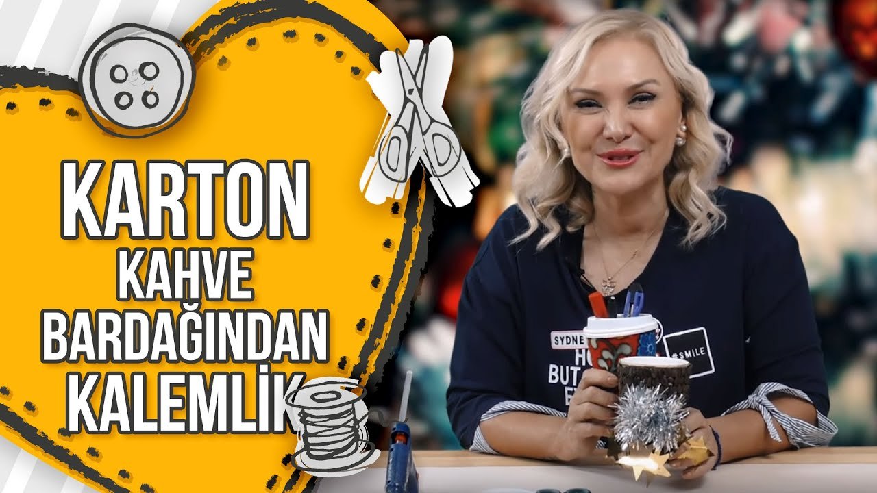 Karton Kahve Bardaklarından Kalemlik Yapımı - HandCraft TV