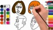 How to Draw And Coloring Face Easy For Kids #Crafts Fun Drawing, Learn Color