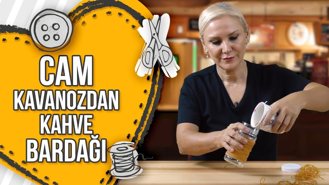 HandCraft TV Cam Kavanozdan Kahve Bardağı Yapımı