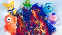 YO GABBA GABBA and DANIEL TIGER Toys Rainbow Snow Painting-