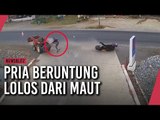 Pria Beruntung, Lolos Dari Tabrakan Maut