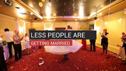 Less People Are Getting Married