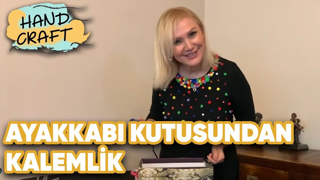 Ayakkabı Kutusundan Kalemlik | How to make Pencil Cases from Shoe Box | Handcraft TV Zeliha Sunal