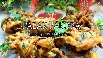 Palak Pakora RecipePalak Pakora Recipe in Urdu/Hindi by Kitchen With Harum