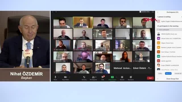 SPOR TFF, dijital ortamda tarihi bir toplantı gerçekleştirdi