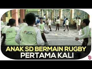 Keseruan Anak SD Pertama Kali Mencoba Main Rugby