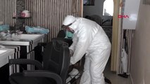 Antalya Muratpaşa'da berber ve kuaförler dezenfekte ediliyor
