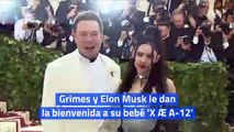Grimes y Elon Musk le dan la bienvenida a su bebé 'X Æ A-12'