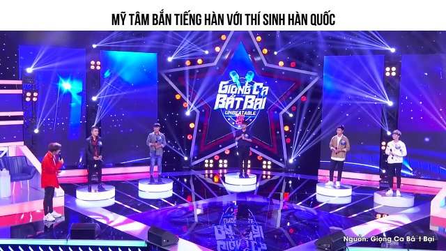 MỸ TÂM BẮN TIẾNG HÀN VỚI THÍ SINH HÀN QUỐC