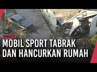 Download Video: Mobil Sport Tabrak Dan Hancurkan Rumah