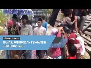 Jembatan Patah, Rombongan Pengantin Tercebur Parit