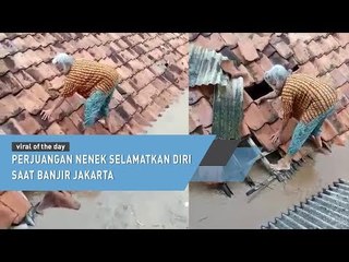 Perjuangan Nenek Selamatkan Diri Saat Banjir Ini Bikin Terenyuh