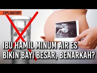 Ibu Hamil Minum Air Es Bikin Bayinya Besar, Benarkah?