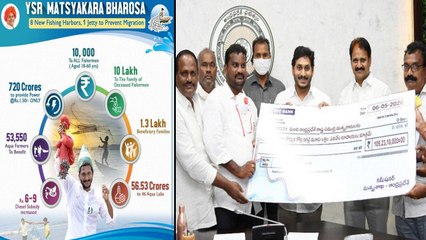 Descargar video: AP CM Jagan Launched Fishermen Bharosa Scheme, Rs 10,000 To Beneficiaries