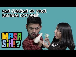 #MasaSih Eps. 6 - Bimo Ghifari & Rana Putri Coba Charge Handphone Pake Baterai Kotak!?