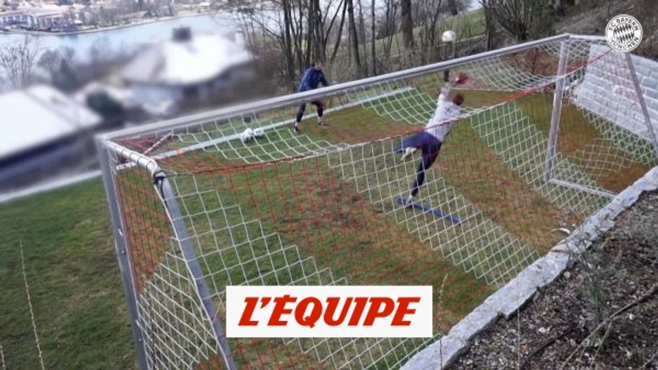 L'entraînement maison de Manuel Neuer - Foot - WTF - Vidéo Dailymotion