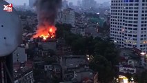 Hà Nội: Cháy lớn nhiều ngôi nhà trên phố Đê La Thành