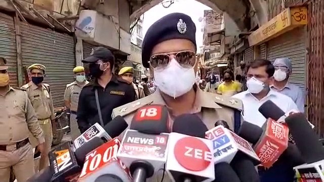 यशस्वी व जिलाधिकारी ने शहर का भ्रमण कर जाना लॉक डाउन का हाल