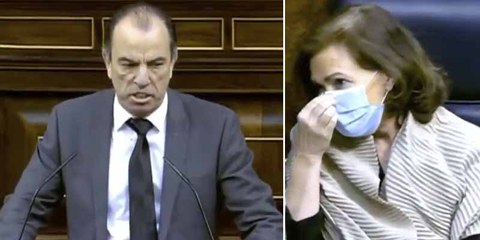 García Adanero (UPN) se enfurece contra Carmen Calvo por reírse cuando recordaba a Tomás Caballero, asesinado por ETA