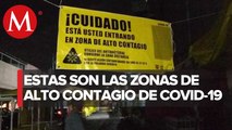 Señalan 89 zonas de alto riesgo por covid-19 en CdMx