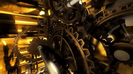 Golden Clockwork Animation Intro - Cinema 4D_HD