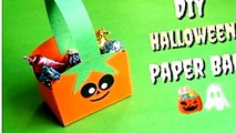 How to Make a Halloween Paper Bag - DIY Mini paper Bag - Craft for Kids - Creative Ideas..