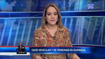 Personas no respetan las medidas de distanciamiento social en Guayaquil