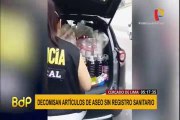 Cercado: intervienen camioneta con artículos de aseo sin registro sanitario