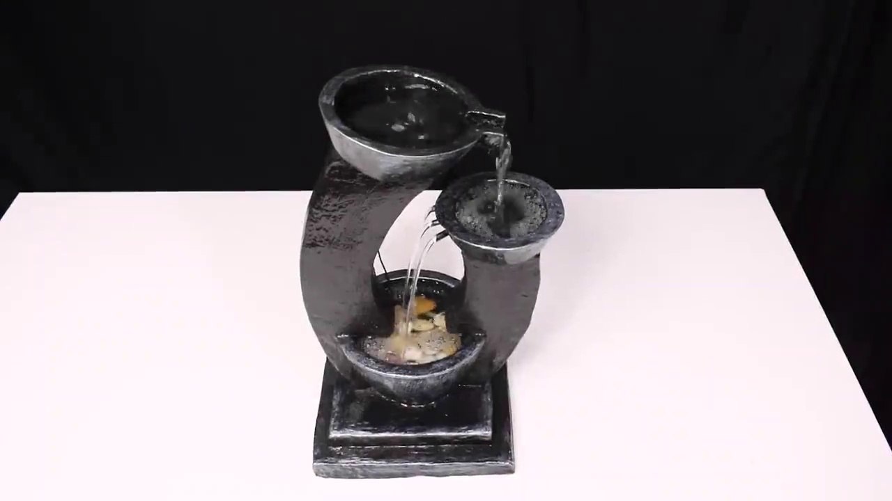 DIY amazing Cement Tabletop Water Fountain _ DIY Awesome Waterfall Fountain [Ji9eQzttSWg]
