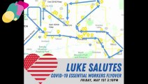 Luke Salutes AZ Flyover | COVID-19 Essential Workers Flyover | COVID FLYPAST
