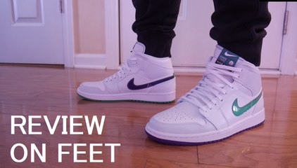 Luka Dončić Air Jordan 1 Mid Exclusive Sneaker Review on feet