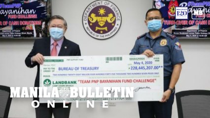PNP raised over P228 M in donations to augment SAP, turns it over to DoF