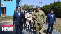S. Korean unification minister visits inter-Korean truce village just days after GP shooting