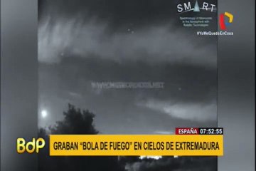 ‘Bola de fuego’ sobrevuela España a 82 mil kilómetros por hora