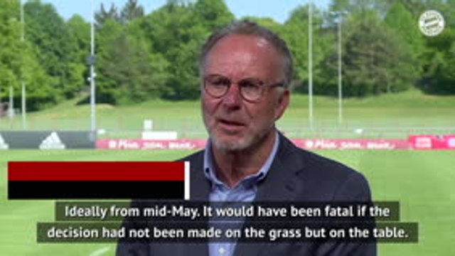 Rummenigge delighted Bundesliga season can be decided on the pitch