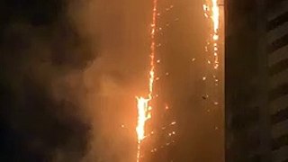 Big Fire in Sharjah Tower