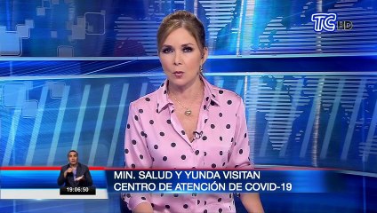 Ministro de Salud y Alcalde de Quito recorrieron centro de atención para personas con covid-19