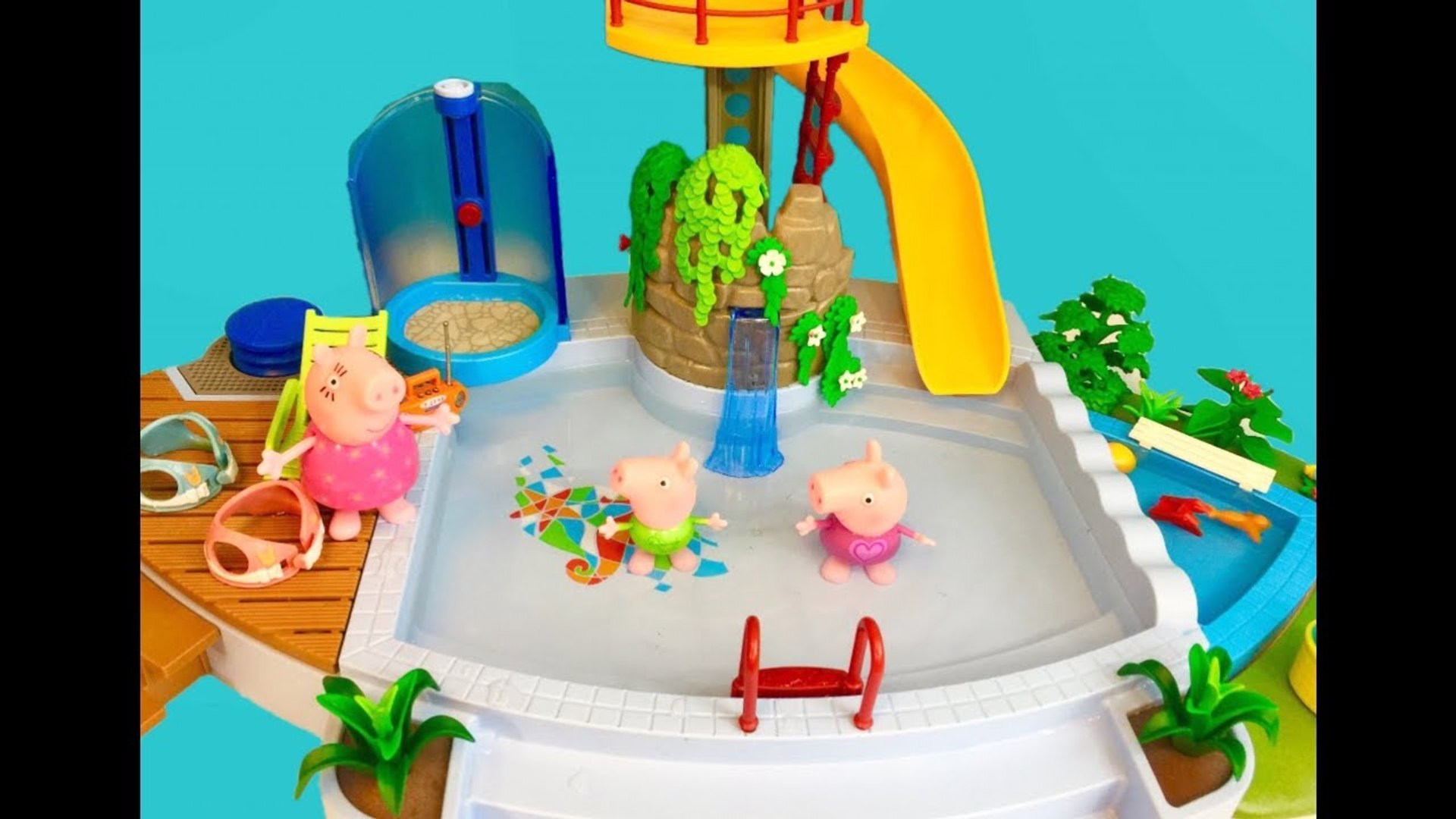 Peppa Pig Peppa's Adventures Peppa's Swimming Pool Fun Playset | lupon ...