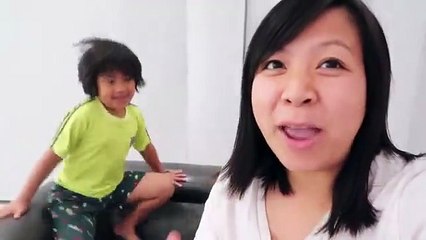 Ryan Pretend Play that Dad is Invisible and can't see him!