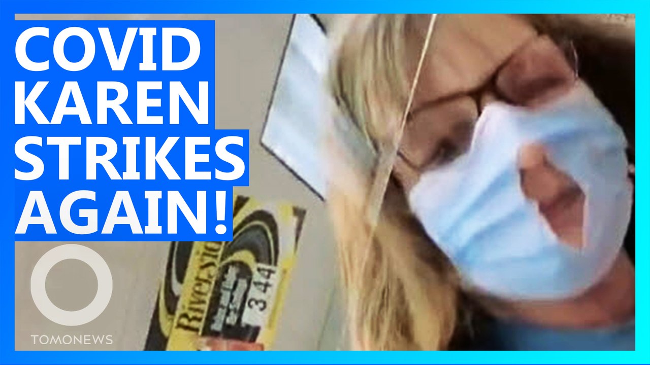 Covidiot Cuts Hole in Mask to Breathe Easier