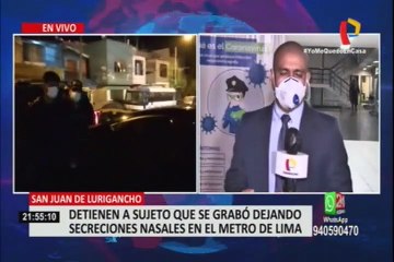 Hasta 3 años de cárcel recibiría sujeto que infringió medidas higiénicas en el Metro de Lima