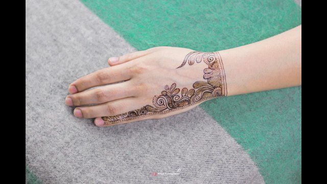 نقش الحناء باليد على الطريقة العربية - تصميم الحناء للفتيات العربيات الجميلات على الطراز العربي