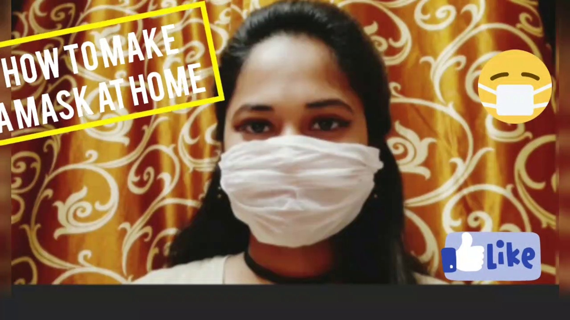 How to Make Mask at Home with Tissue Paper easy step //  #onetimeusemask