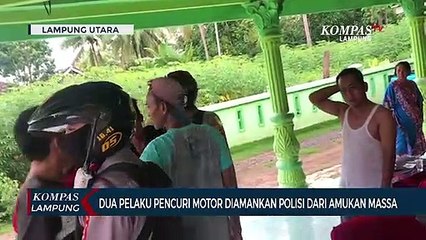 Dua Pelaku Pencuri Motor Diamankan Polisi dari Amukan Massa