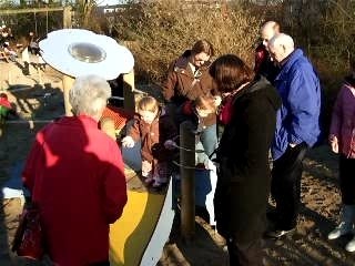 Nienke: glijbaan op de kinderboerderij